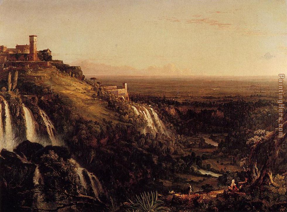 The Cascatelli Tivoli Looking Towards Rome